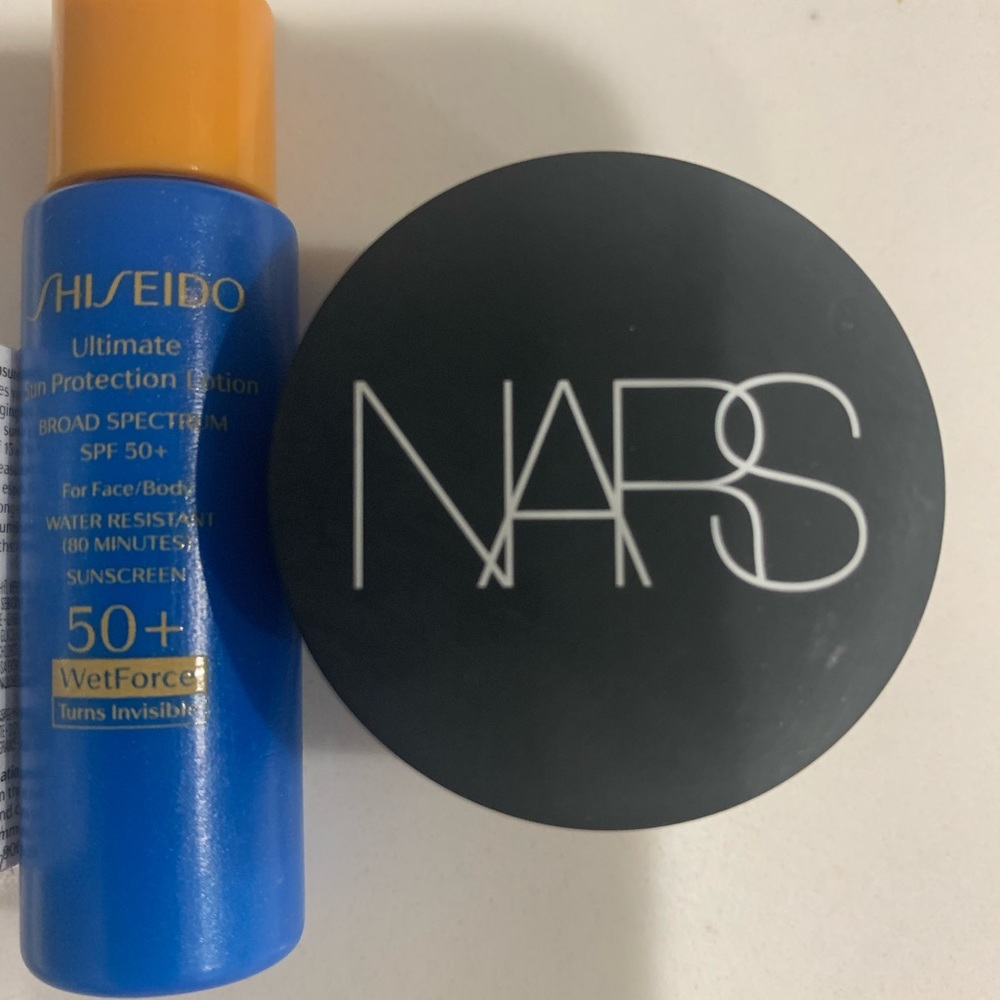 SOLD*  NARS concealer and Shiseido sun protection